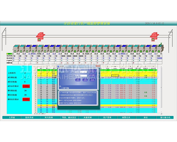 吉林全自动龙门生产线监控管理系统